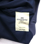 DOCKERS (Levi's) Waterproof Nylon Pullover Jacket, Size XL, Gray Check, Rayon and Polyester