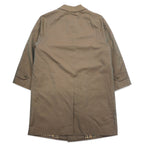 DAKS 70s Old Balmacaan Coat M Beige Iridescent Check Lining Removable Liner Made in Japan