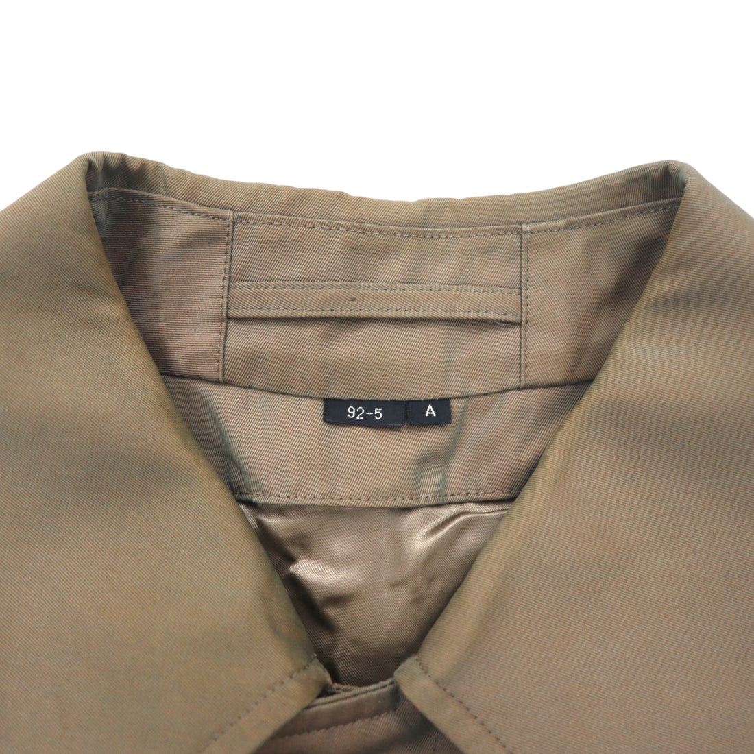 DAKS 70s Old Balmacaan Coat M Beige Iridescent Check Lining Removable Liner Made in Japan