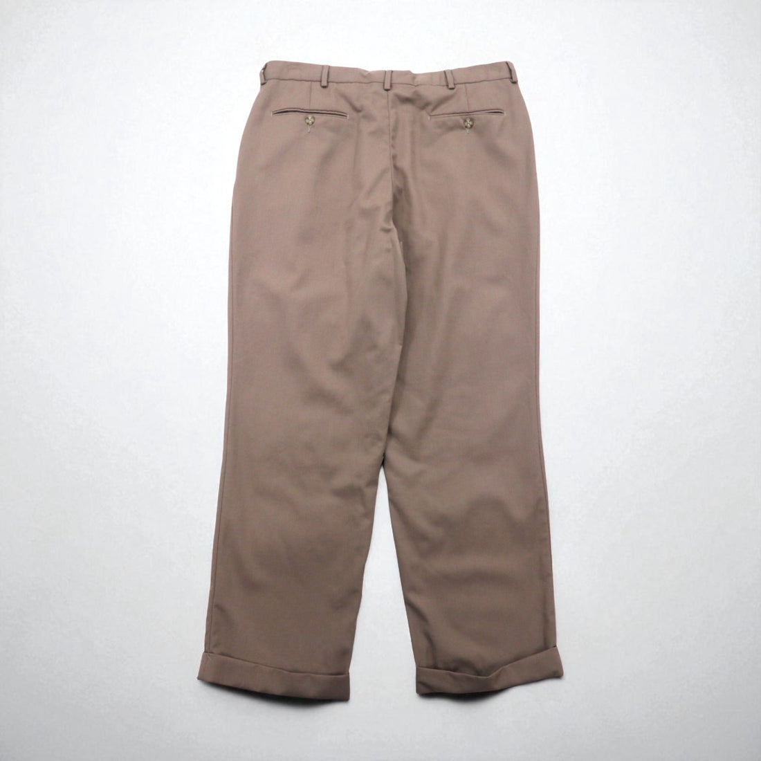 NAUTICA 2-pleat wide-leg slacks, size L, beige wool