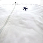 Polo Ralph Lauren 90年代 ビッグポニー 刺繍 リバースウィーブ トラックジャケット ジャージ M ホワイト 鹿の子