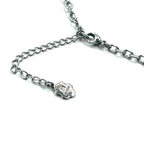 GARNI Hammered Cross Necklace Silver 925 Hammerwork Rosary