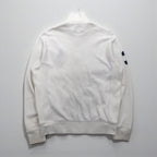 Polo Ralph Lauren 90年代 ビッグポニー 刺繍 リバースウィーブ トラックジャケット ジャージ M ホワイト 鹿の子