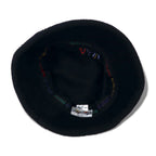 Walt Disney World 90s Fleece Bucket Hat ONE Black Polyester Mickey Mouse