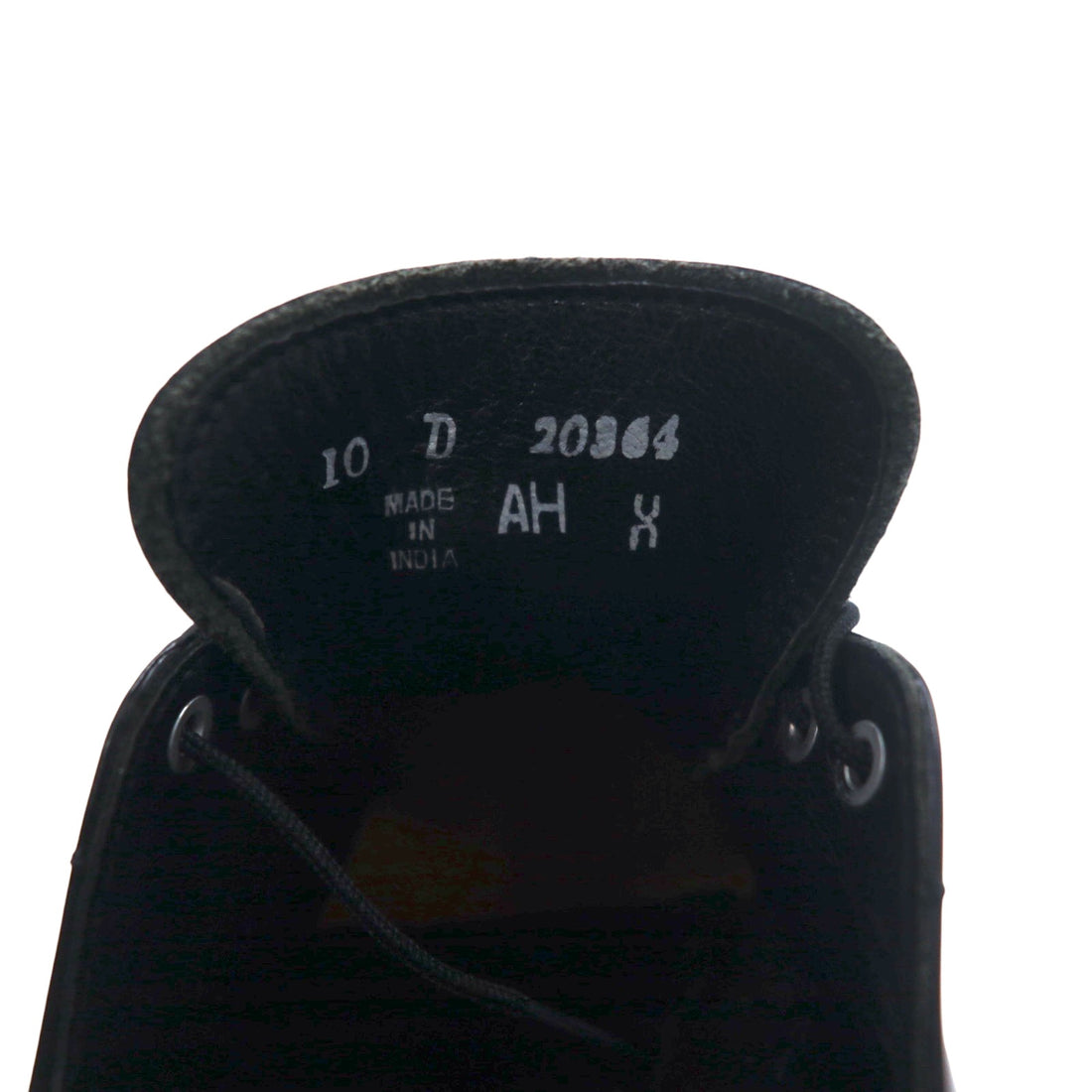 FLORSHEIM 80s Wingtip Medallion Dress Shoes 28cm Black Leather 20364