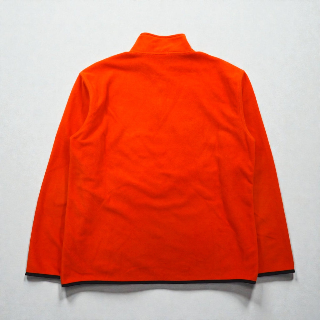 NAUTICA ハーフジップ フリースジャケット XL オレンジ ポリエステル ワンポイントロゴ