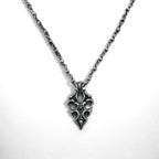 Vintage Skull Chain Necklace Skull Chain Necklace Pendant Silver STERLING 925 Gothic Rock