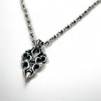 Vintage Skull Chain Necklace Skull Chain Necklace Pendant Silver STERLING 925 Gothic Rock