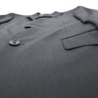 Burberry's Classics Vintage Super 100s 3B Suit Set, Size L, Black Wool with Shadow Stripe