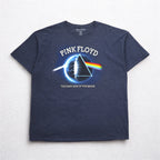 PINK FLOYD Pink Floyd Rock Band T-Shirt Band Tee 2XL Navy Madness The Dark Side of the Moon Made in El Salvador