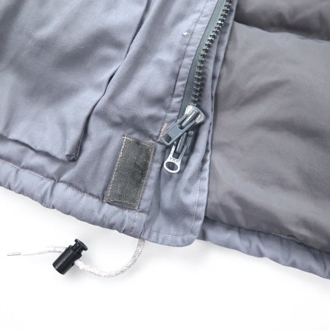 Cabela's 90s Detachable Hood 65/35 Cross Goose Down Jacket, XL, Grey, Drawcord