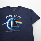 PINK FLOYD Pink Floyd Rock Band T-Shirt Band Tee 2XL Navy Madness The Dark Side of the Moon Made in El Salvador