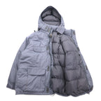 Cabela's 90s Detachable Hood 65/35 Cross Goose Down Jacket, XL, Grey, Drawcord
