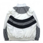 Vintage 80s Windbreaker Jacket SUNTERRA Nylon Jacket Jersey L White All-over Pattern