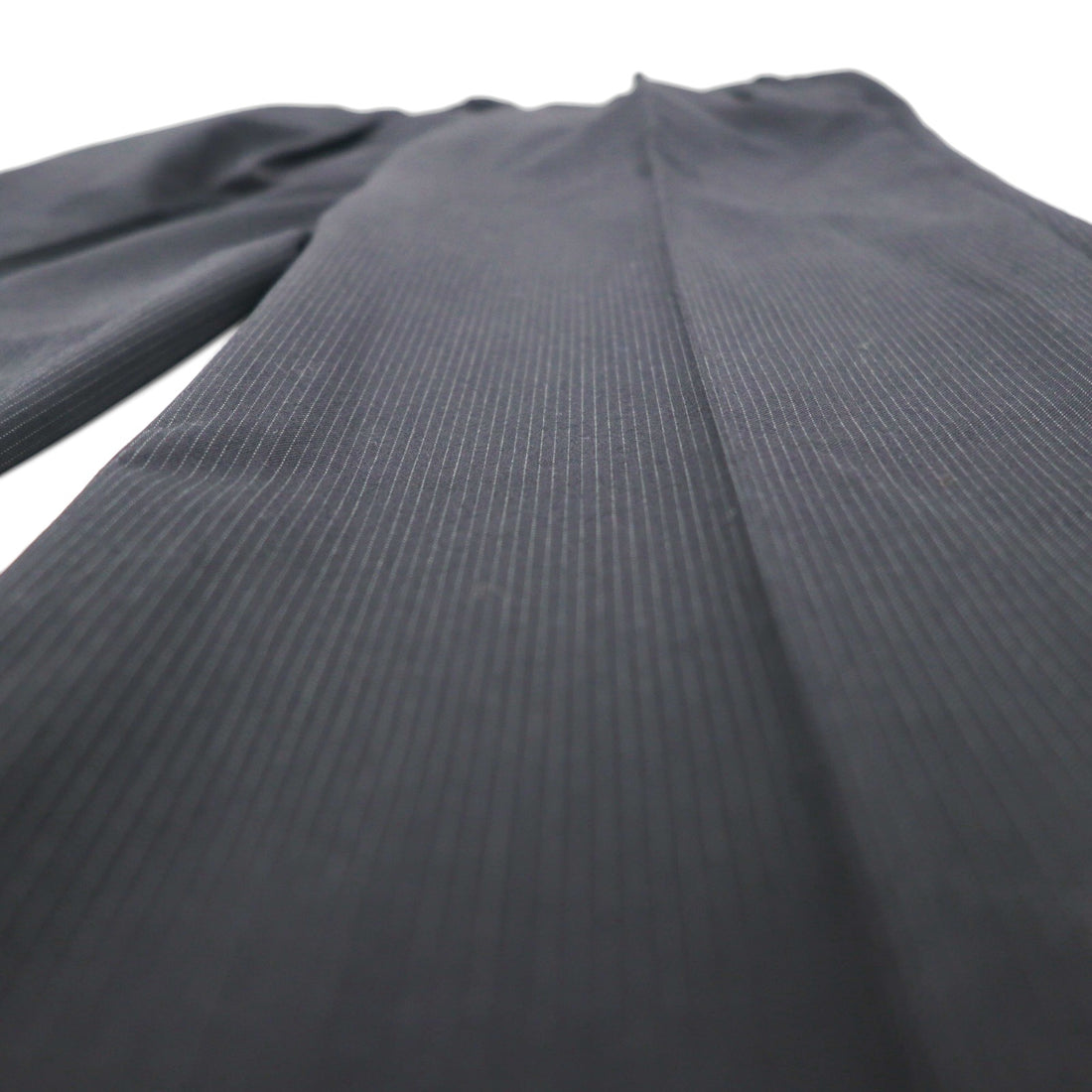 Burberry's Classics Vintage Super 100s 3B Suit Set, Size L, Black Wool with Shadow Stripe