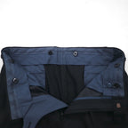 Burberry's Classics Vintage Super 100s 3B Suit Set, Size L, Black Wool with Shadow Stripe
