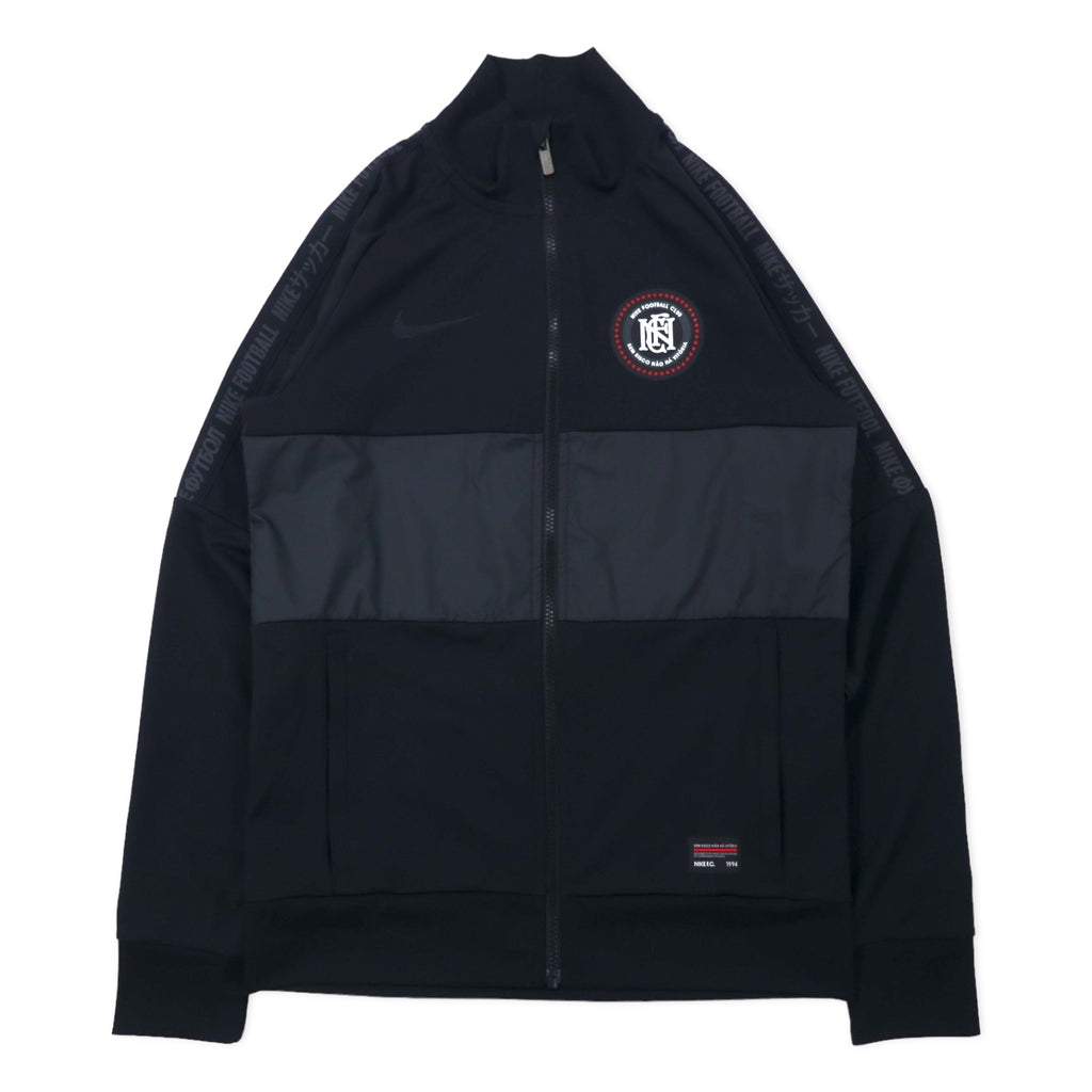 日本然リトテ-古着オンライン-NIKE F.C. トラックジャケット ジャージ S ブラック ポリエステル テープロゴ AH9520-010-NIKE F.C. Track Jacket Jersey S Black Polyester Tape Logo AH9520-010