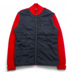 POLO JEANS CO. RALPH LAUREN 90s Nylon-switched driver's knit jacket, size M, red
