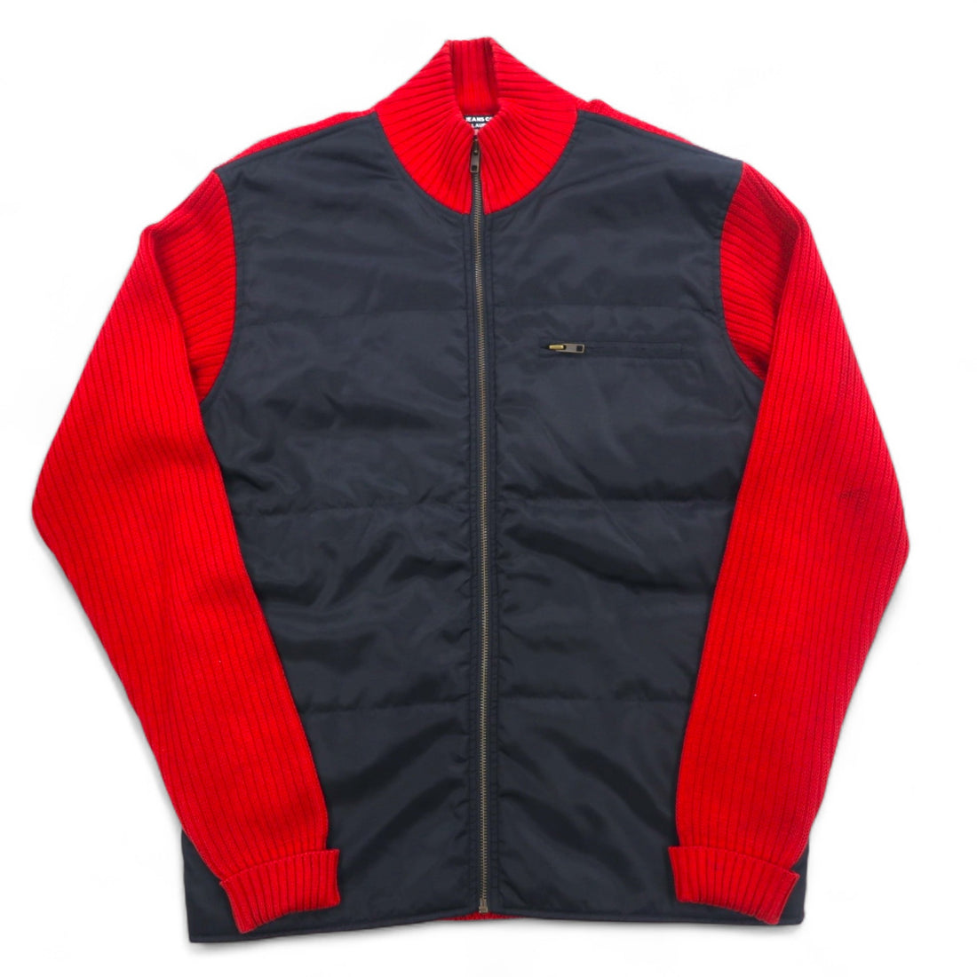 POLO JEANS CO. RALPH LAUREN 90s Nylon-switched driver's knit jacket, size M, red