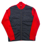 POLO JEANS CO. RALPH LAUREN 90s Nylon-switched driver's knit jacket, size M, red