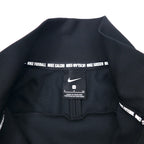 NIKE FC Track Jacket Jersey S Black Polyester Tape Logo AH9520-010