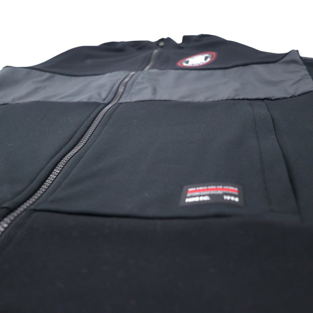 NIKE FC Track Jacket Jersey S Black Polyester Tape Logo AH9520-010