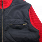 POLO JEANS CO. RALPH LAUREN 90s Nylon-switched driver's knit jacket, size M, red