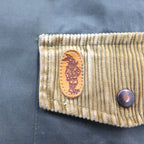 COLAMTISS 1970s French Corduroy Hunting Jacket, Khaki, Size L, DMC Zipper, Eurowork