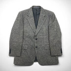 Burberry's Old Cashmere Blend 2B Tweed Jacket, Size M, Gray, Wool, Made in Japan