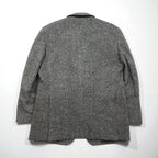 Burberry's Old Cashmere Blend 2B Tweed Jacket, Size M, Gray, Wool, Made in Japan