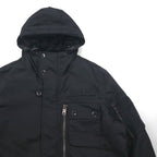 Schott 90年代 MA-7 AER ボンバージャケット フライトジャケット L ブラック 中綿 ミリタリー ARMY TYPE GARMENT KYLE M85-237-04