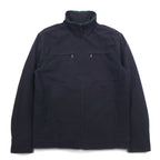 LONDON FOG Peach Skin Swing Top Harrington Jacket L Black High Neck
