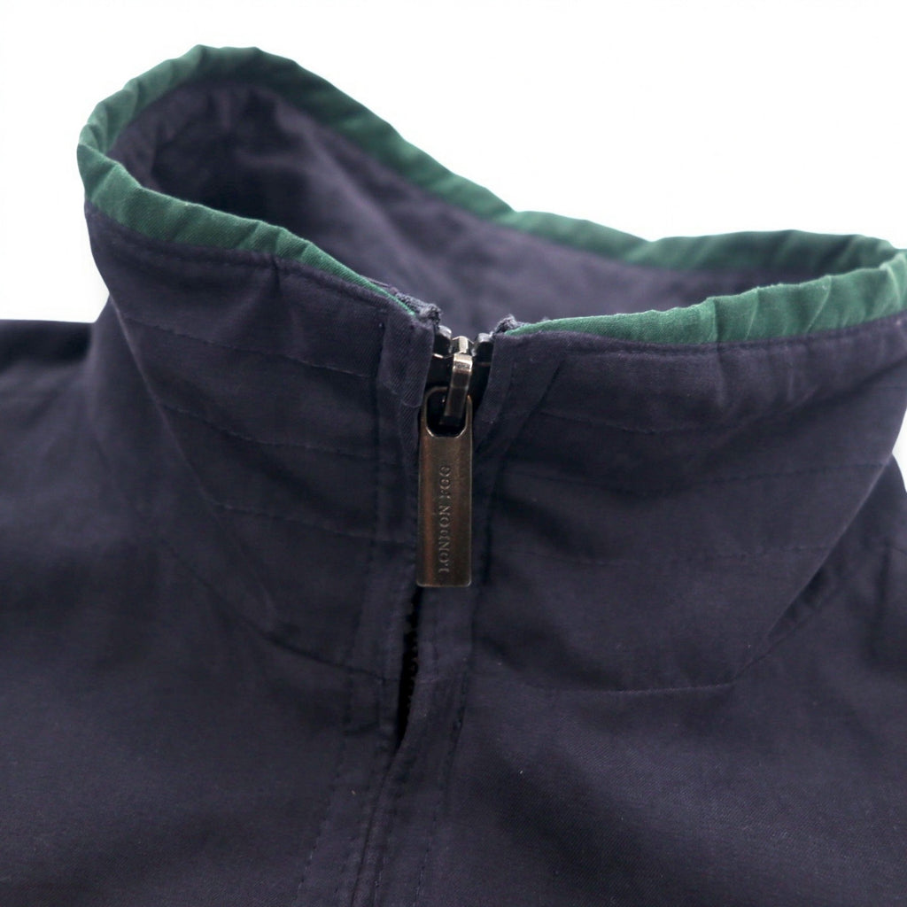LONDON FOG Peach Skin Swing Top Harrington Jacket L Black High Neck