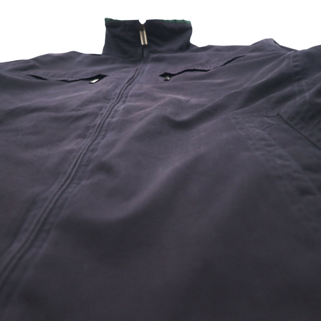 LONDON FOG Peach Skin Swing Top Harrington Jacket L Black High Neck