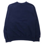 JAN SPORT Made in USA 90's College Embroidery Sweatshirt M Navy Cotton UNIVERSITY OF ALUMNI MISSISSIPPI