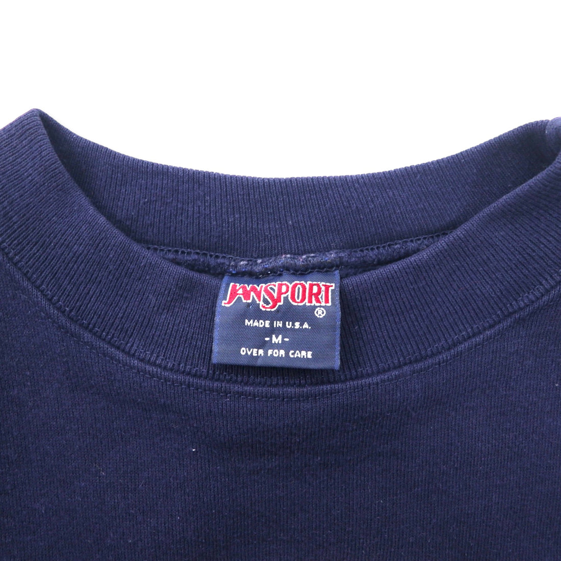 JAN SPORT Made in USA 90's College Embroidery Sweatshirt M Navy Cotton UNIVERSITY OF ALUMNI MISSISSIPPI
