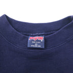 JAN SPORT Made in USA 90's College Embroidery Sweatshirt M Navy Cotton UNIVERSITY OF ALUMNI MISSISSIPPI