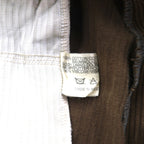 Burberry's 1980s West German-made wide-leg corduroy pants, size L, brown, cotton.
