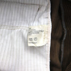 Burberry's 1980s West German-made wide-leg corduroy pants, size L, brown, cotton.