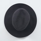 KIJIMA TAKAYUKI Rabbit Hair Felt Wide Brim Hat, Size 1, Gray Wool, EX-22202