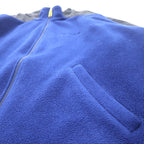 Timberland 90's Nylon Switch Full Zip Fleece Jacket XL Navy Polyester One Point Logo Embroidery Big Size