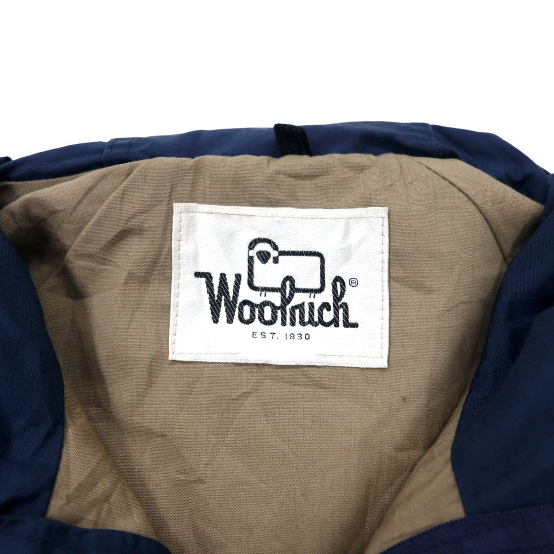 Woolrich 70s Mountain Parka, M, Navy, Polyester, Double Zip, White Tag, Tear TALON