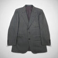 Burberry's Old 2B Tailored Jacket, Size L, Gray Wool Shadow Stripe, Made in Japan