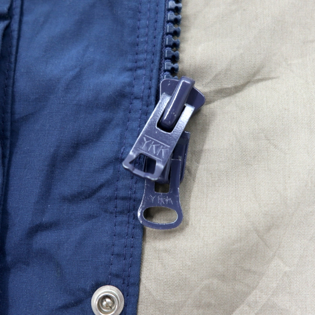 Woolrich 70s Mountain Parka, M, Navy, Polyester, Double Zip, White Tag, Tear TALON