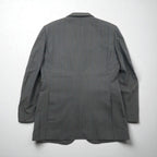 Burberry's Old 2B Tailored Jacket, Size L, Gray Wool Shadow Stripe, Made in Japan