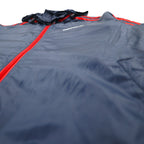 adidas originals 00s nylon jacket jersey S navy 3 stripes stowable hood