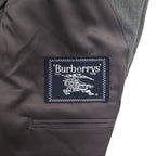 Burberry's Old 2B Tailored Jacket, Size L, Gray Wool Shadow Stripe, Made in Japan