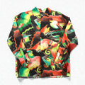 VERSACE 80s Made in Italy Shirt, Small, Multicolor Allover Pattern, Art, Bi-Fold, JEANS COUTURE
