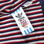 adidas originals 00s nylon jacket jersey S navy 3 stripes stowable hood