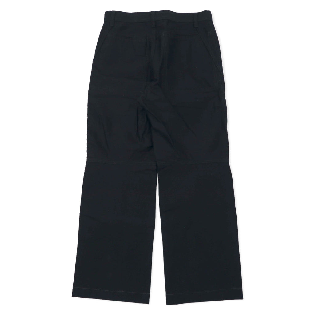 MARITHE FRANCOIS GIRBAUD Double knee black jeans Denim pants S Black Cotton Zipper fly Made in Japan